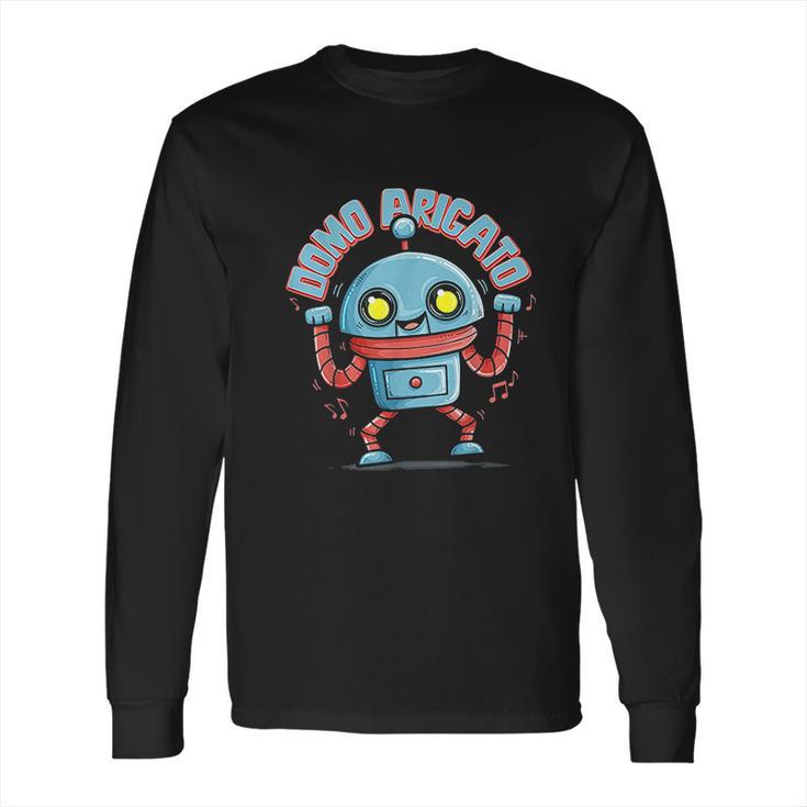 Japanese Pop Culture Music Robot Domo Long Sleeve T-Shirt