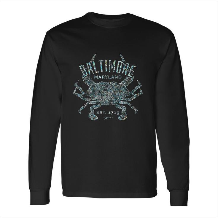 Jcombs Baltimore Md Blue Crab Long Sleeve T-Shirt