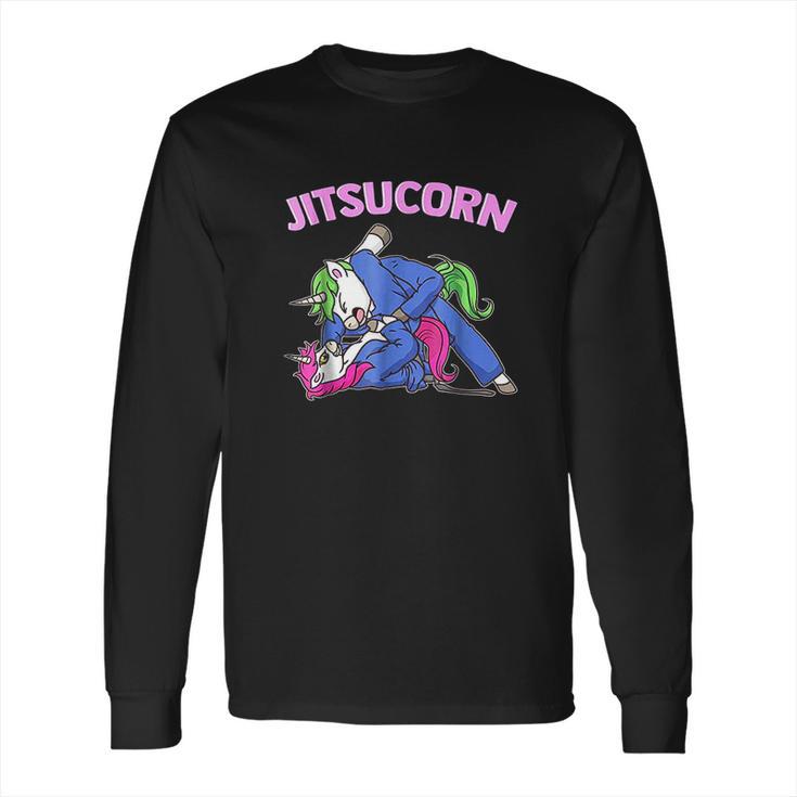 Jitsucorn Unicorn Brazilian Jiu Jitsu Bjj Long Sleeve T-Shirt