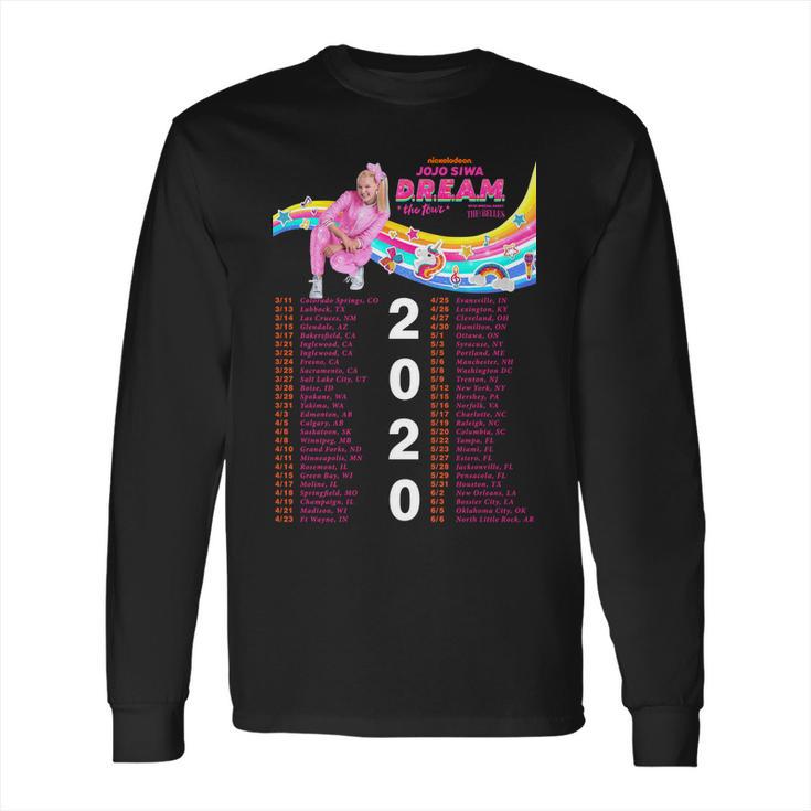 Jojo Siwa Dream 2020 Dates Long Sleeve T-Shirt