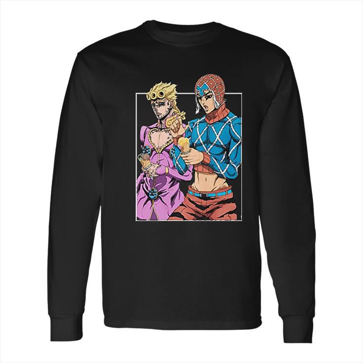 Jojos Bizarre Adventure Enjoying Ice Cream Long Sleeve T-Shirt