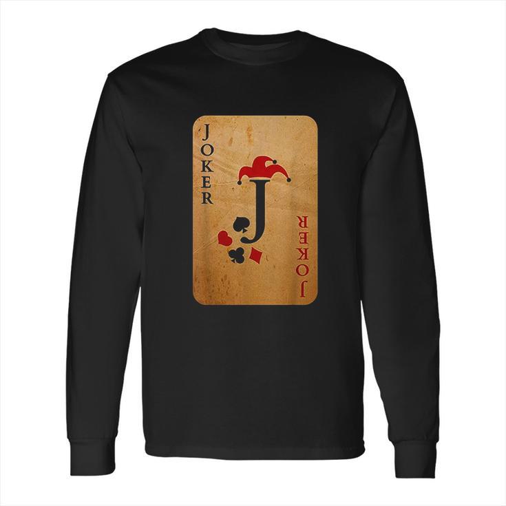 Joker Card Costume Long Sleeve T-Shirt