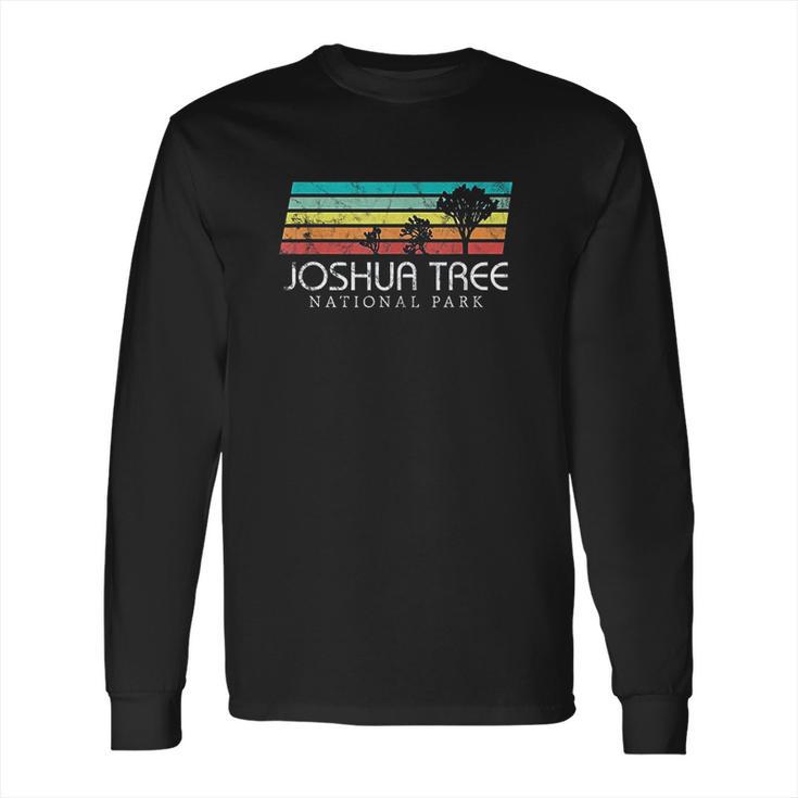 Joshua Tree California Vintage Retro Camping National Park Long Sleeve T-Shirt