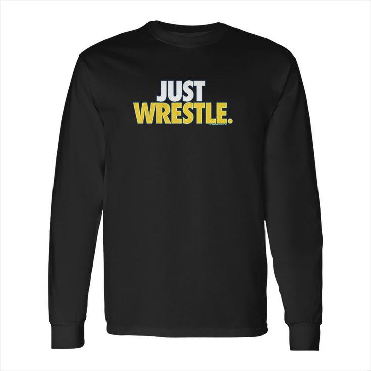 Just Wrestle Youth  Wrestling By Chalktalk Sports Long Sleeve T-Shirt