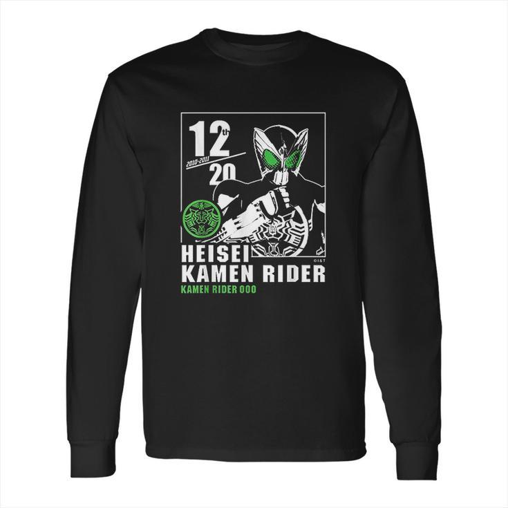 Kamen Rider Ooo Heisei Rider Anniversary Long Sleeve T-Shirt