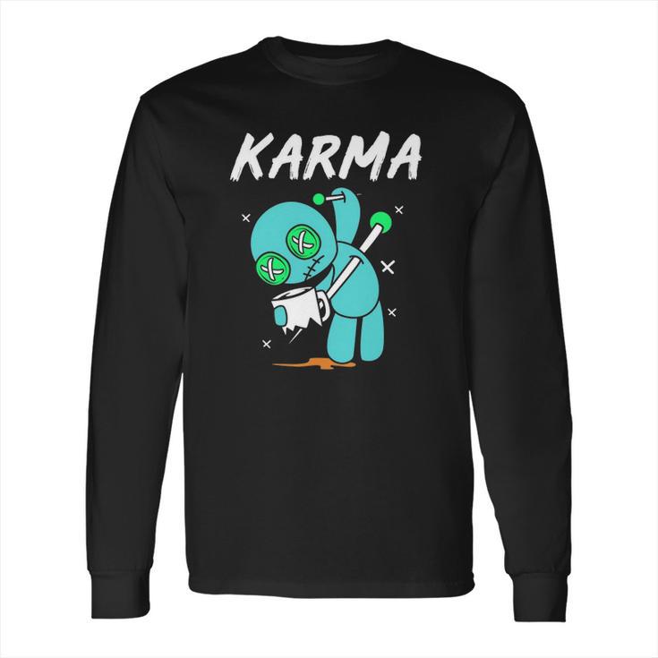 Karma Cute Anime Kawaii Pastel Goth Emo Punk Voodoo Doll Long Sleeve T-Shirt