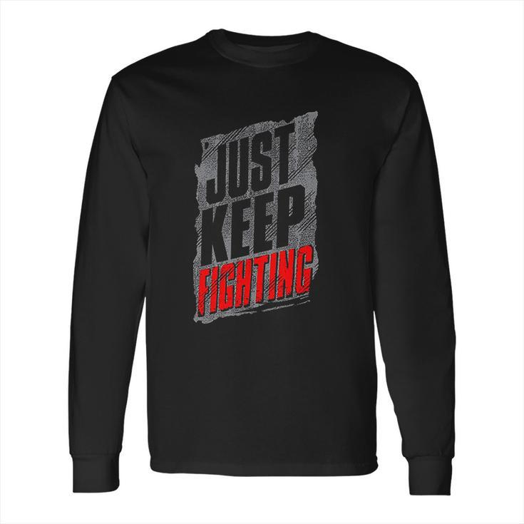 Kevin Owens Just Keep Fighting Authentic Long Sleeve T-Shirt