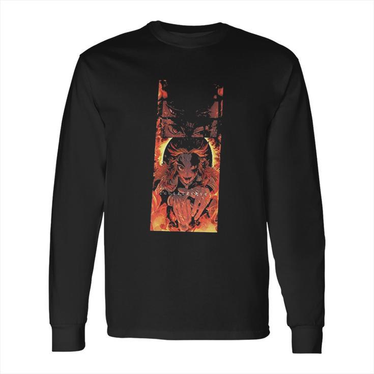 Kimetsu No Yaiba Demon-Slayer On Fire Long Sleeve T-Shirt