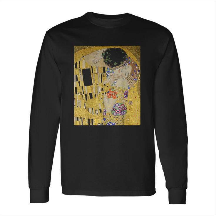 The Kiss Or Lovers By Gustav Klimt Long Sleeve T-Shirt