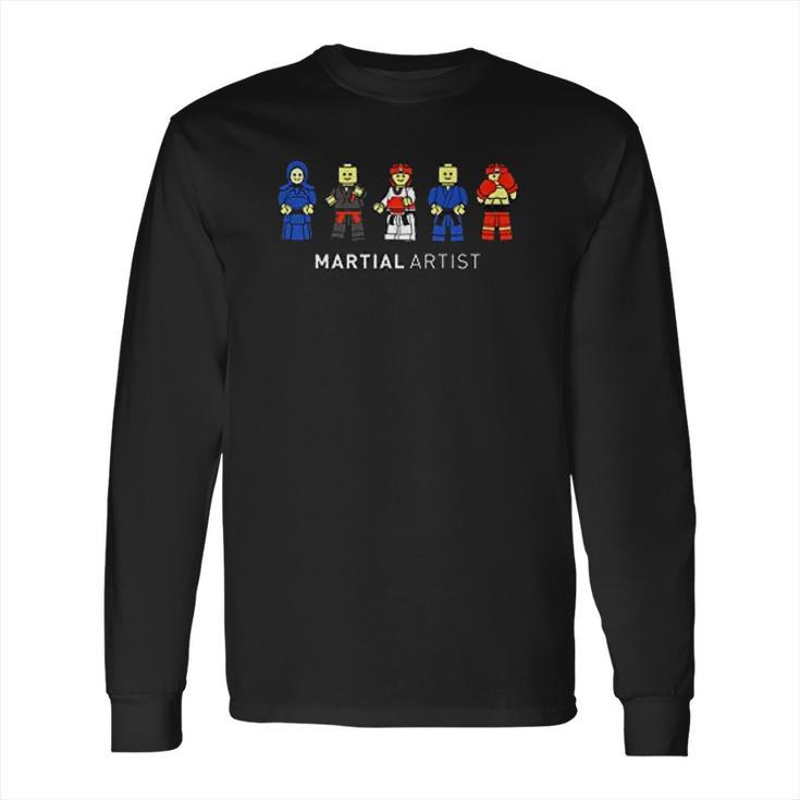 Korea Taekwondo Martial Arts Lego Long Sleeve T-Shirt