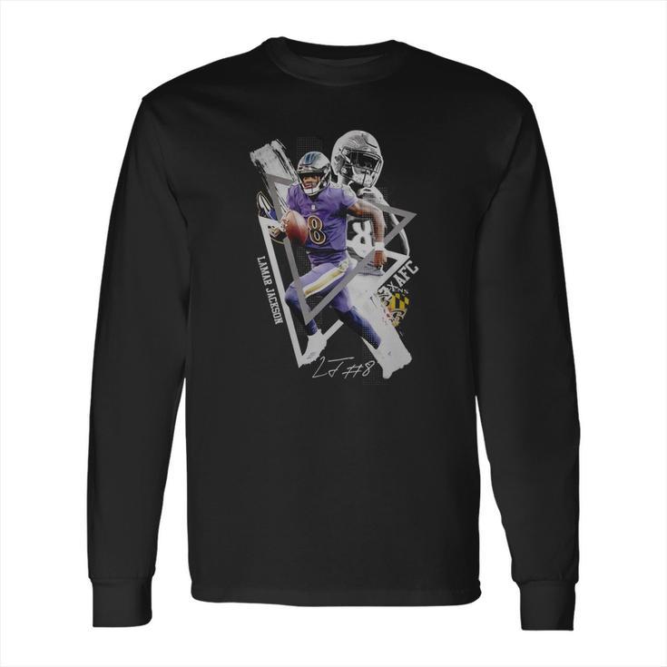 Lamar Jackson 8 Afc Signature Shirt Long Sleeve T-Shirt