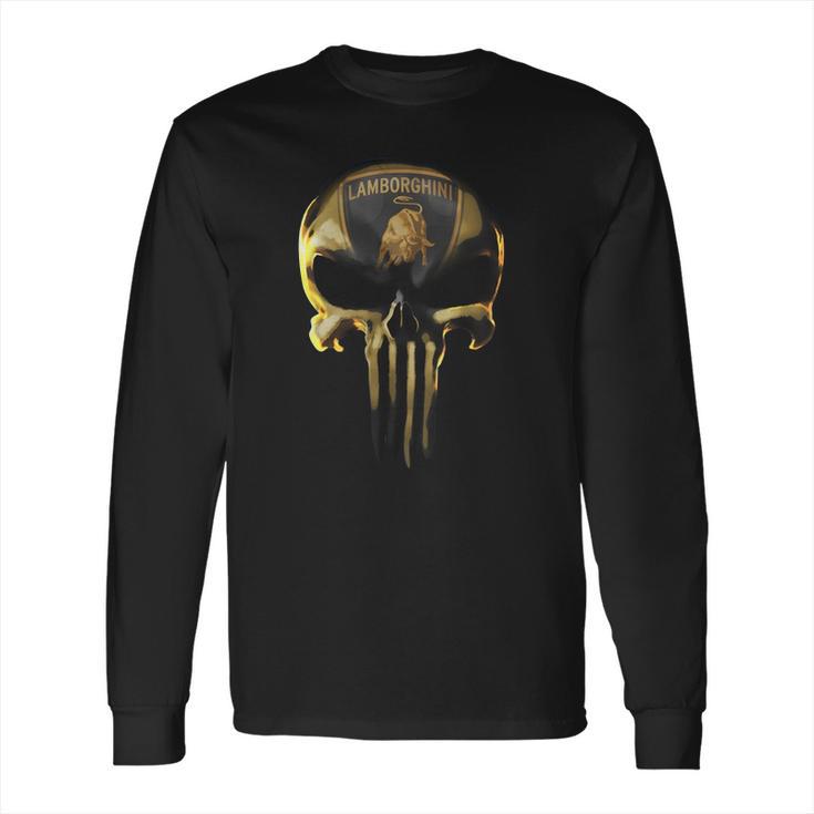 Lamborghini Skull V1 T-Shirt Hoodies And More Long Sleeve T-Shirt