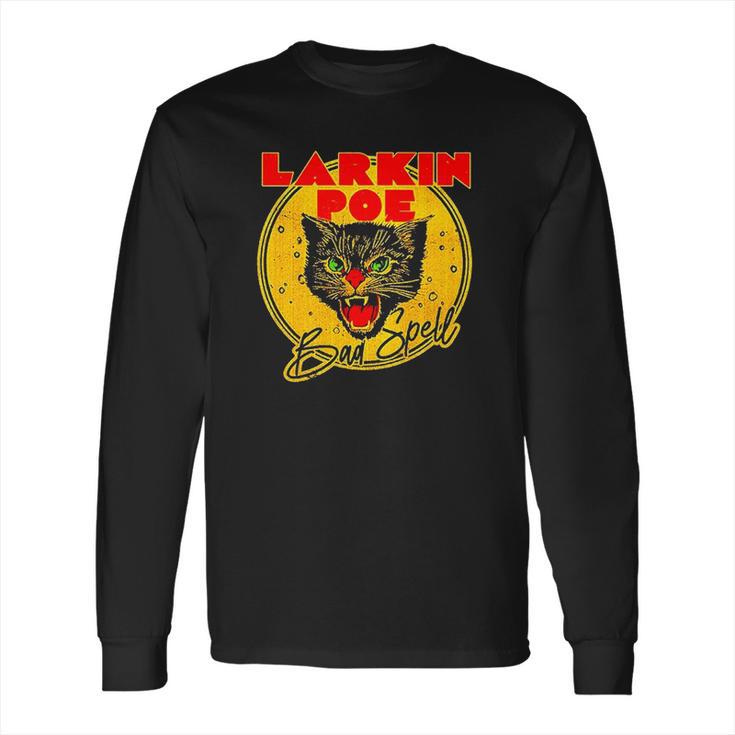 Larkin Poe Bad Spell Crazy Cat Face Long Sleeve T-Shirt