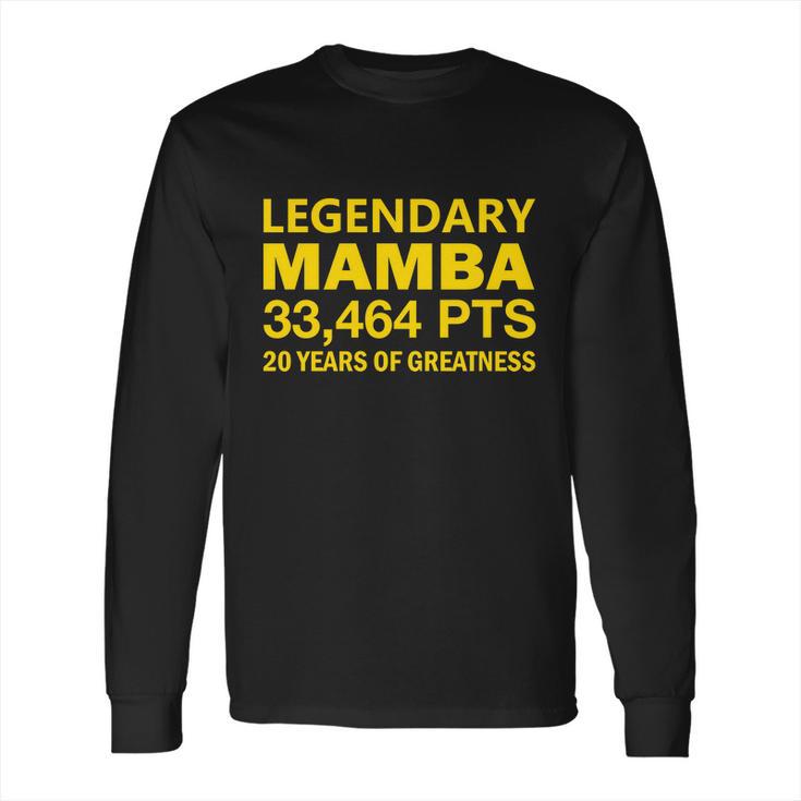 Legendary Mamba Out Farewell Tribute Long Sleeve T-Shirt