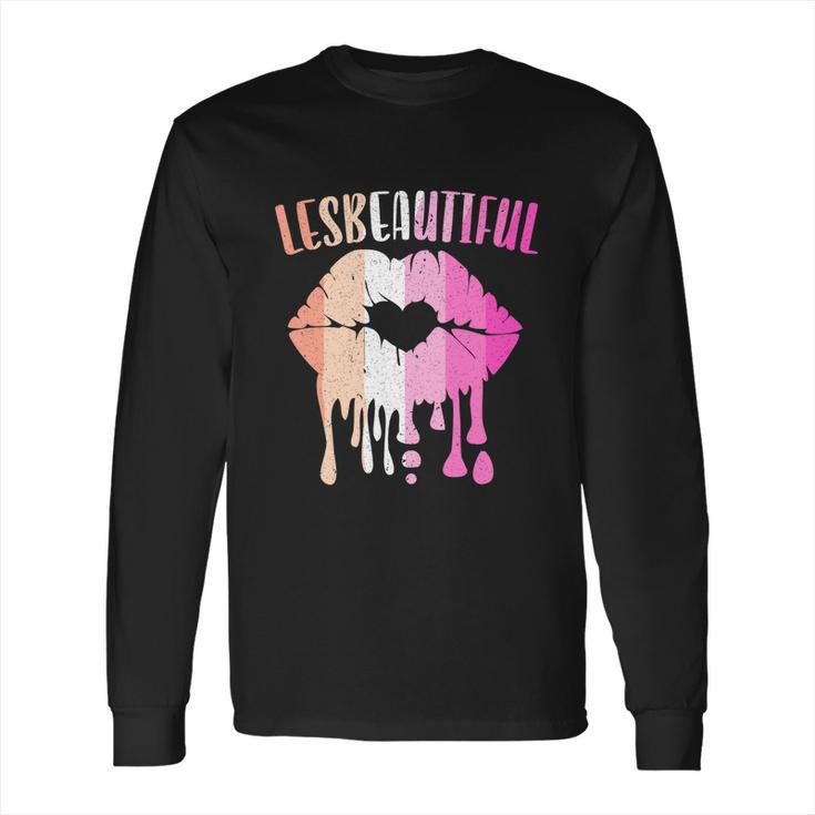 Lesbeatiful Lesbian Lgbtq Member Sexual Diversity Pride Funny Gift Long Sleeve T-Shirt