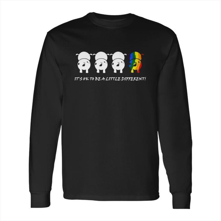 Lgbtcow Its Ok To Be A Little Different T Shirt Long Sleeve T-Shirt