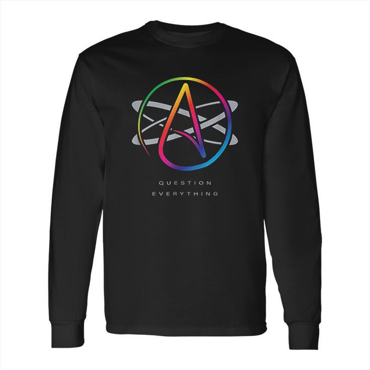 Logo Atom Symbol Question Everything Long Sleeve T-Shirt