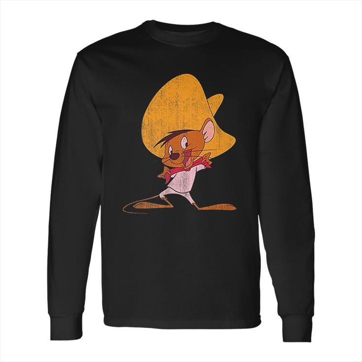 Looney Tunes Speedy Gonzales Red Hue Portrait Long Sleeve T-Shirt