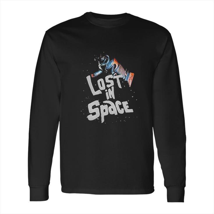 Lost In Space Adrift Robot Graphic For Men Long Sleeve T-Shirt