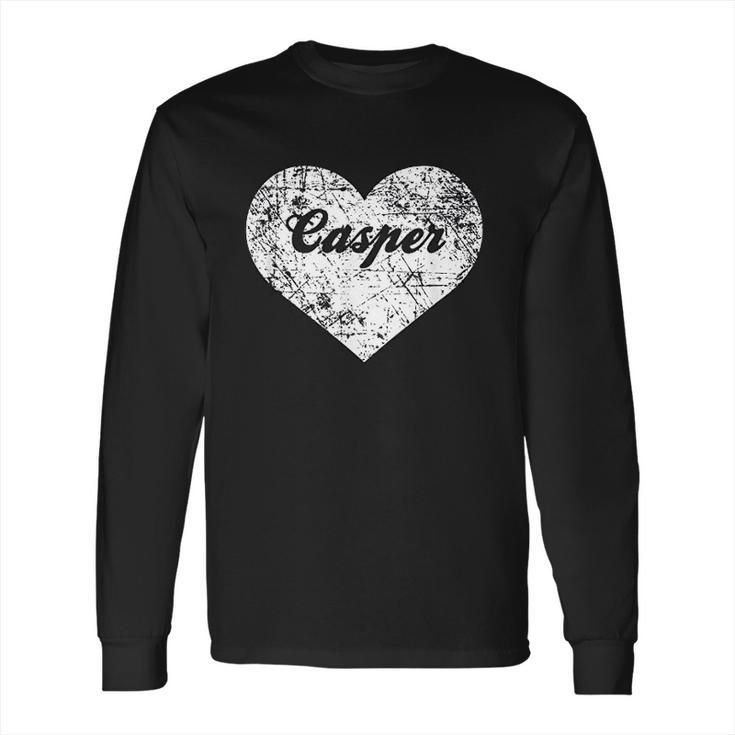 I Love Casper Funny Cute Wyoming Gift Souvenir Long Sleeve T-Shirt