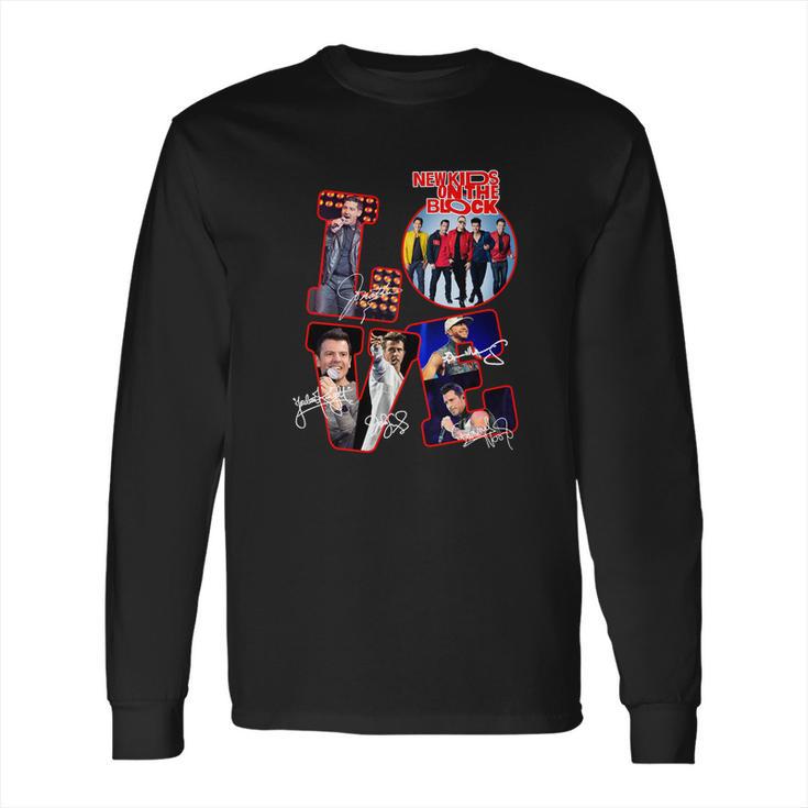 Love New Kids On The Block All Signature Long Sleeve T-Shirt