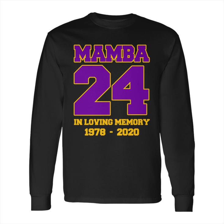 In Loving Memory Mamba 24 Tribute  Long Sleeve T-Shirt