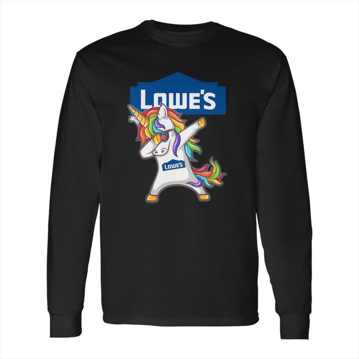 Lowes Unicorn Dabbing Long Sleeve T-Shirt