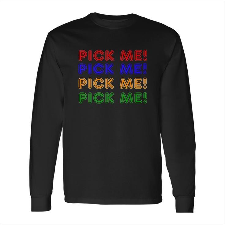 Lucky Casino Contestant Costume Pick Me Game Show Host Long Sleeve T-Shirt