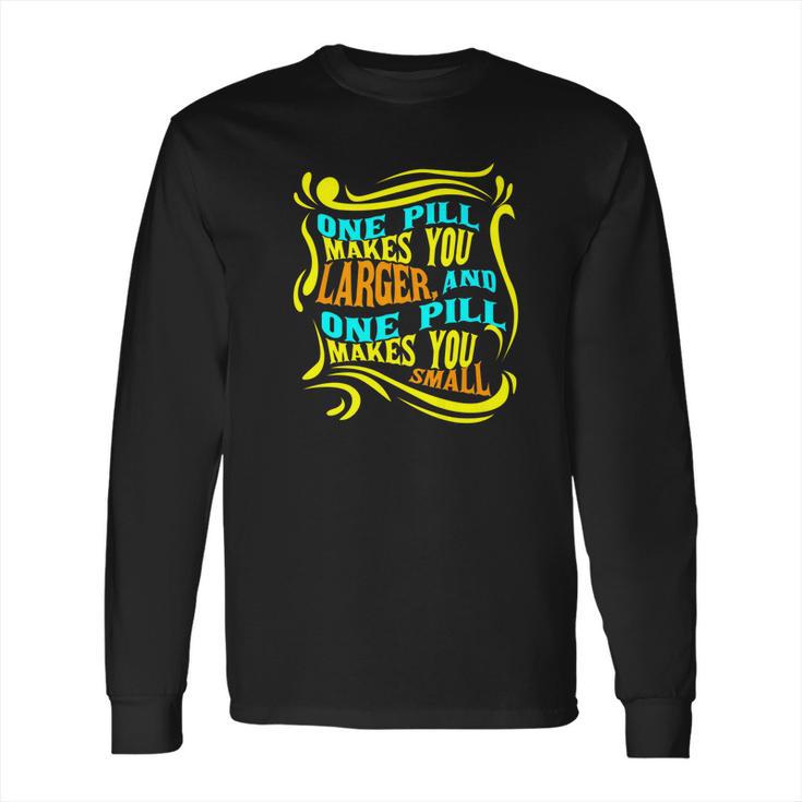 Lyriclyfe   White Rabbit By Grace Slick Long Sleeve T-Shirt