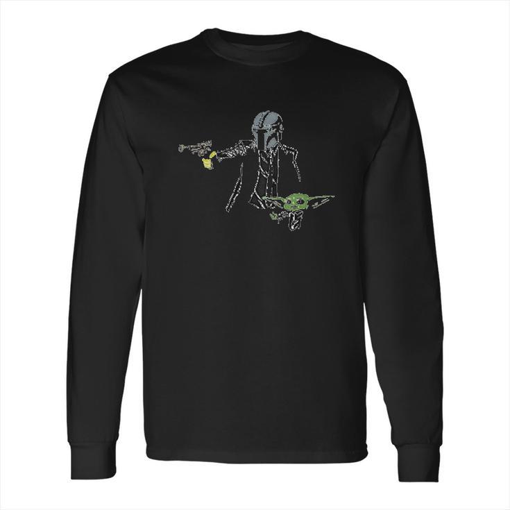 The Mandalorian And Baby Yoda Pulp Fiction Fan Long Sleeve T-Shirt