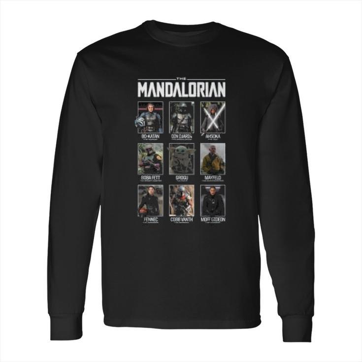 The Mandalorian Character Grid Long Sleeve T-Shirt