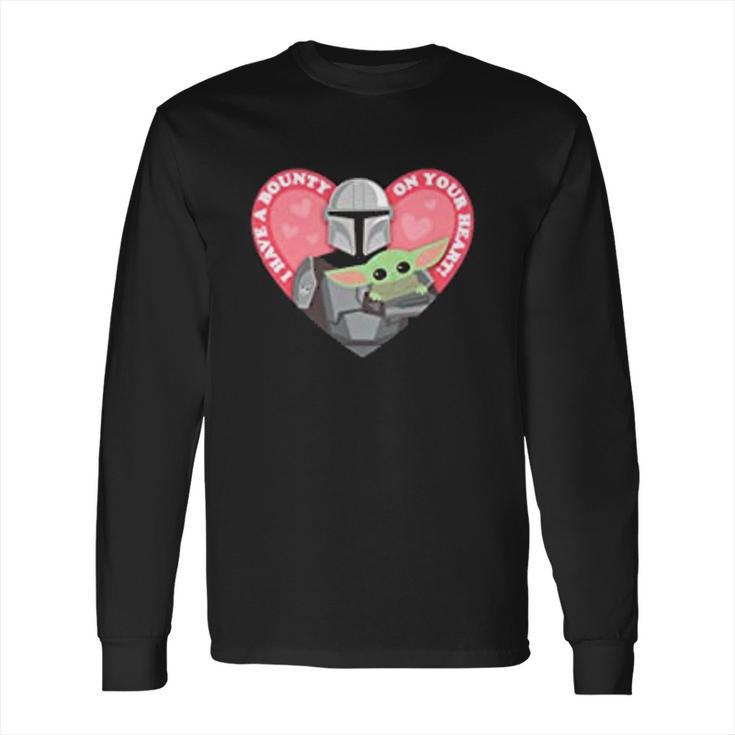 The Mandalorian The Child I Have A Bounty On Your Heart Long Sleeve T-Shirt