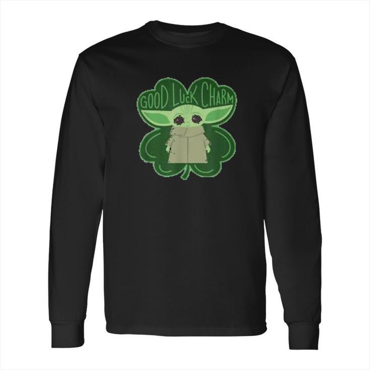 The Mandalorian The Child Good Luck Charm Shamrock Long Sleeve T-Shirt