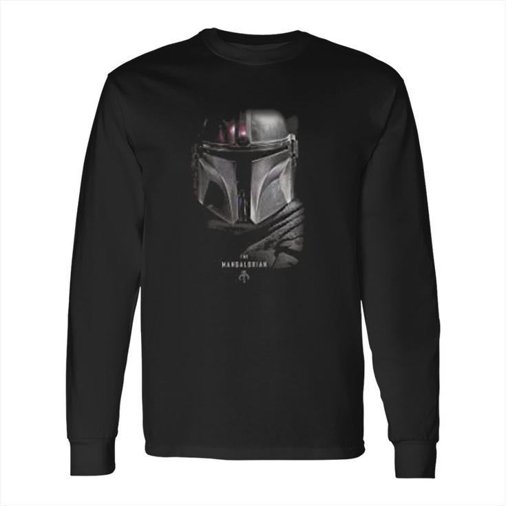 The Mandalorian Dark Portrait Long Sleeve T-Shirt