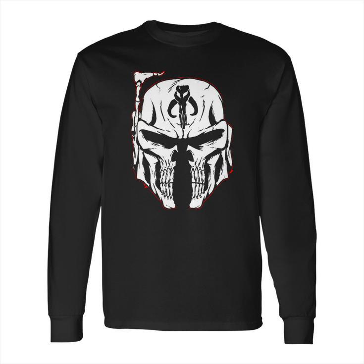 Mandalorian Face - Star Wars Movie Long Sleeve T-Shirt