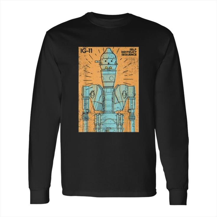 The Mandalorian Ig 11 Self Destruct Sequence Long Sleeve T-Shirt