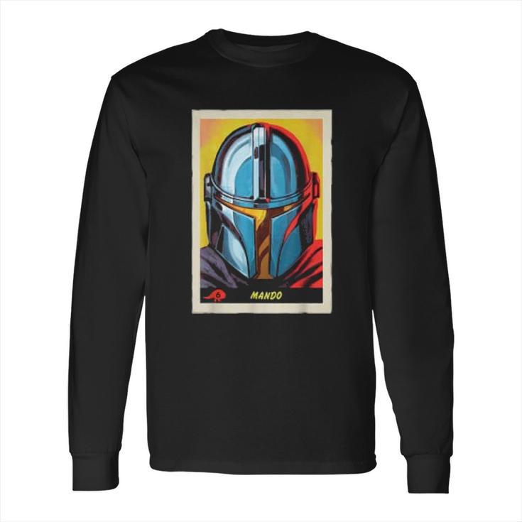 The Mandalorian Mando Trading Card Long Sleeve T-Shirt