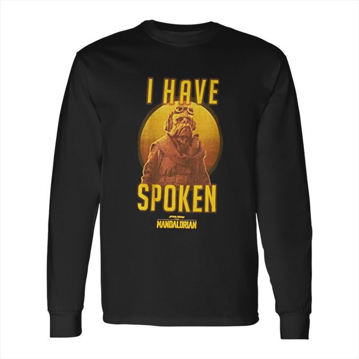 The Mandalorian I Have Spoken Long Sleeve T-Shirt