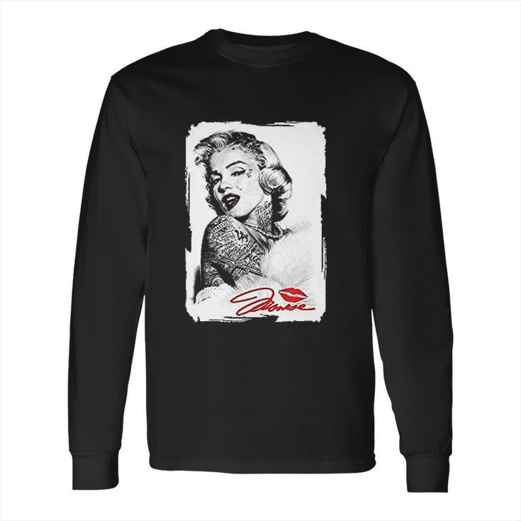 Marilyn Monroe Tattooed Long Sleeve T-Shirt