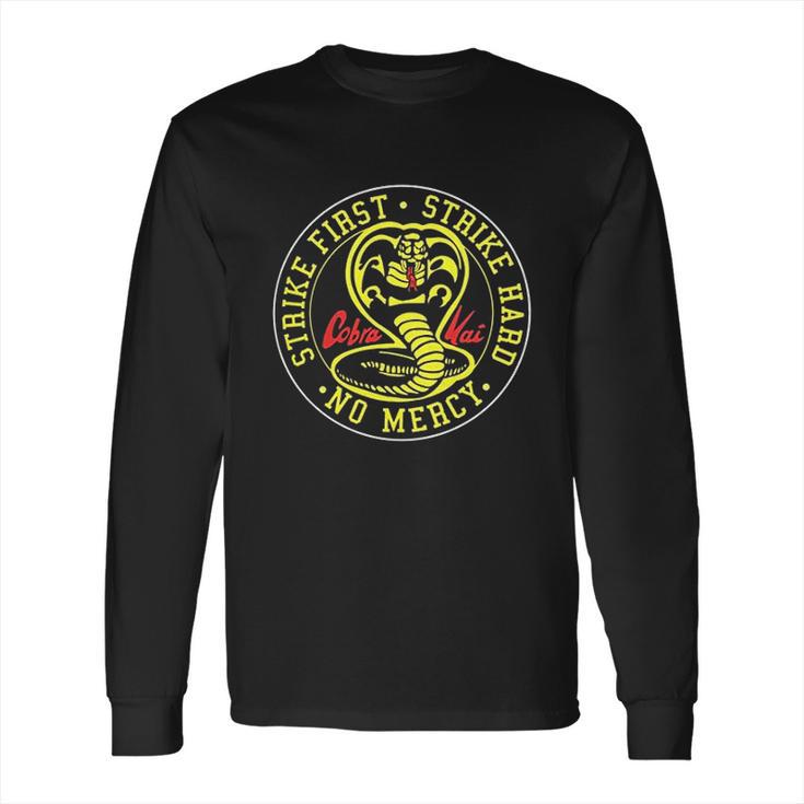 Mens Cobra Kai Karate Dojo Short Vintage Long Sleeve T-Shirt