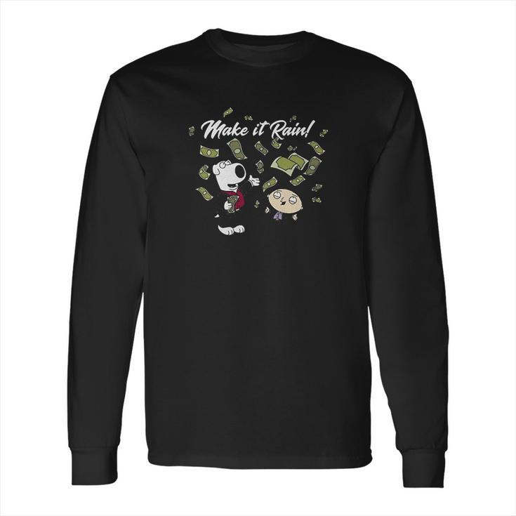 Mens Family Guy Classic  Make It Rain Long Sleeve T-Shirt