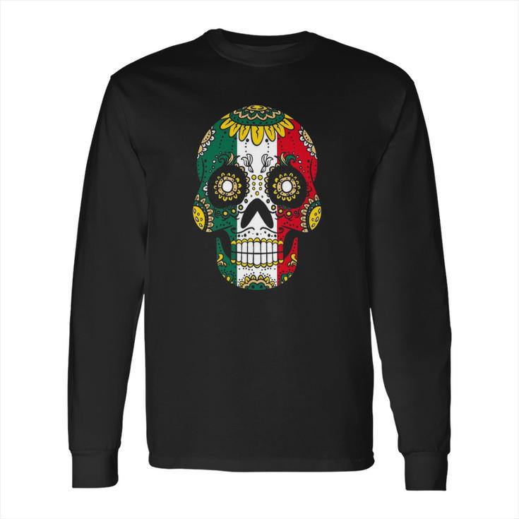 Mens Mexician Dia De Los Muertos Men Sugar Skull Day Of Dead Men Long Sleeve T-Shirt