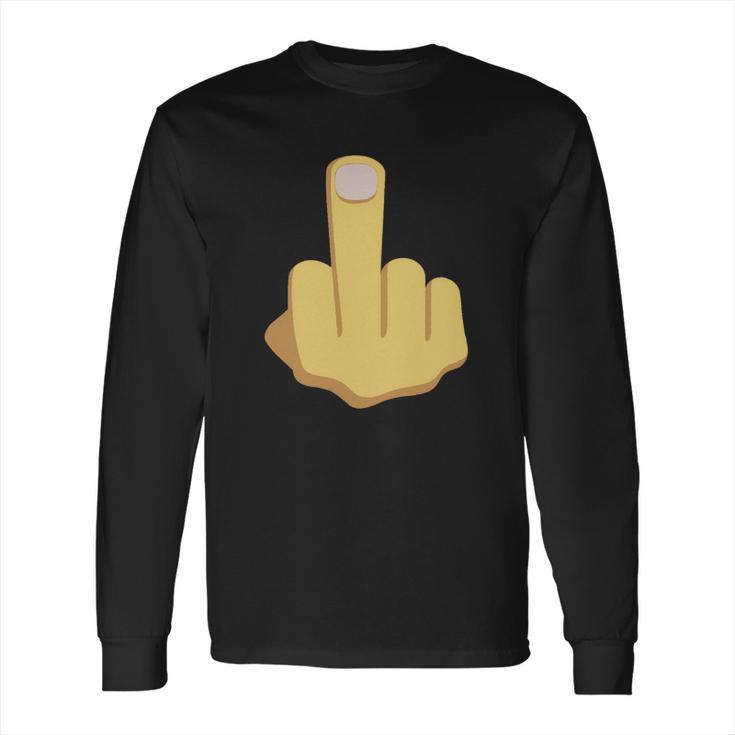 Middle Finger Emoji Tshirt Long Sleeve T-Shirt