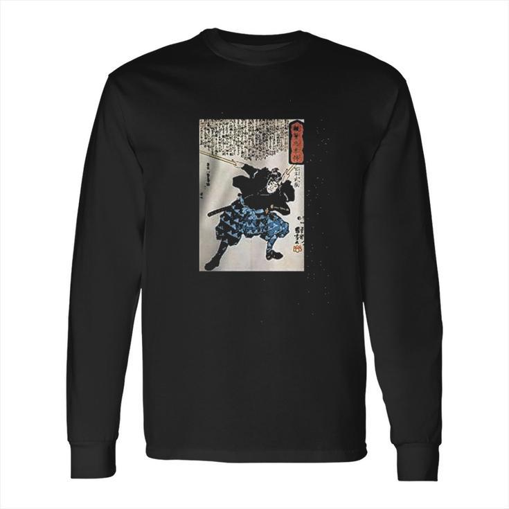 Miyamoto Musashi Two Swords B Long Sleeve T-Shirt