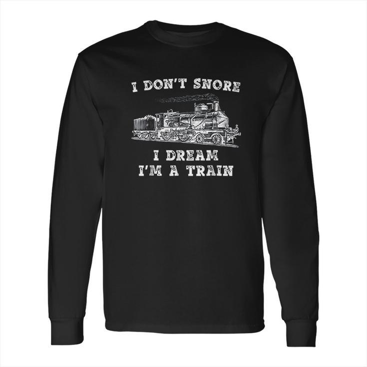 Model Train Engineer Conductor Long Sleeve T-Shirt