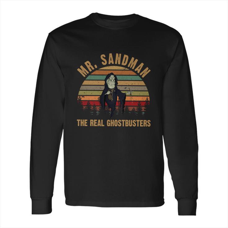 Mr Sandman The Real Ghost Scary Halloween Vintage Long Sleeve T-Shirt