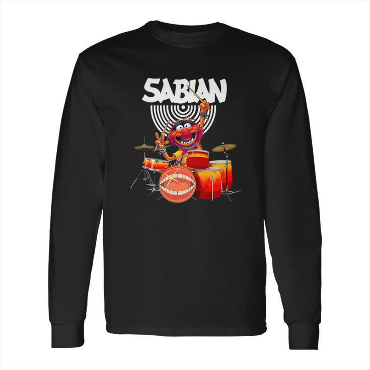 The Muppet Show Animal Playing Drum Sabian Shirtc Long Sleeve T-Shirt