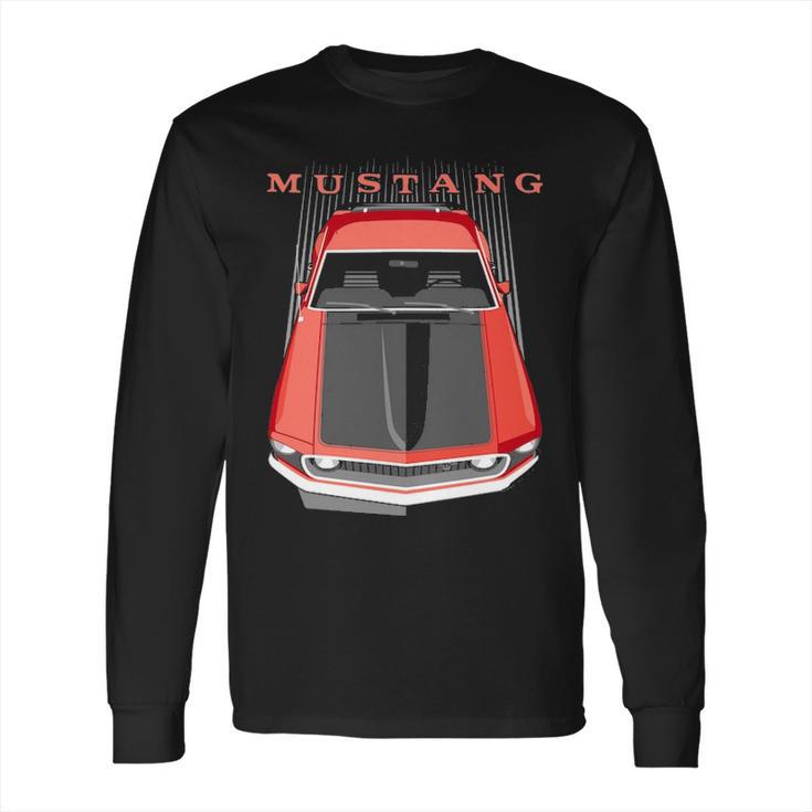 Mustang Boss 69   Red Long Sleeve T-Shirt