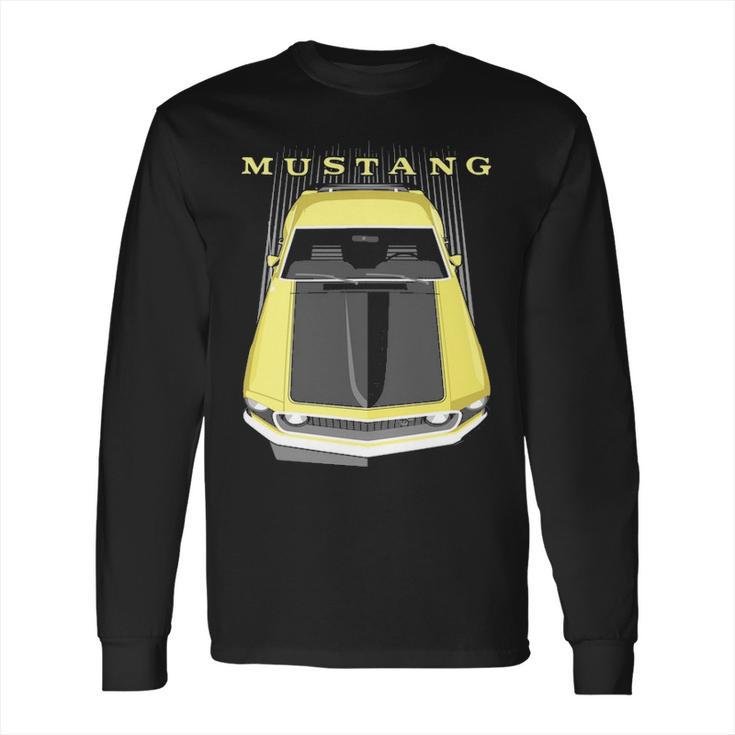 Mustang Boss 69   Yellow Long Sleeve T-Shirt