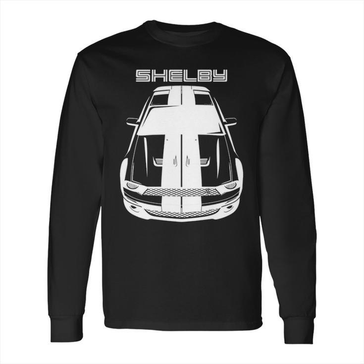 Mustang Shelby Gt500 2007 2009   Black Stripes Long Sleeve T-Shirt